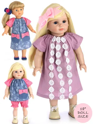 18" doll clothes patterns - POPPY (D1315)