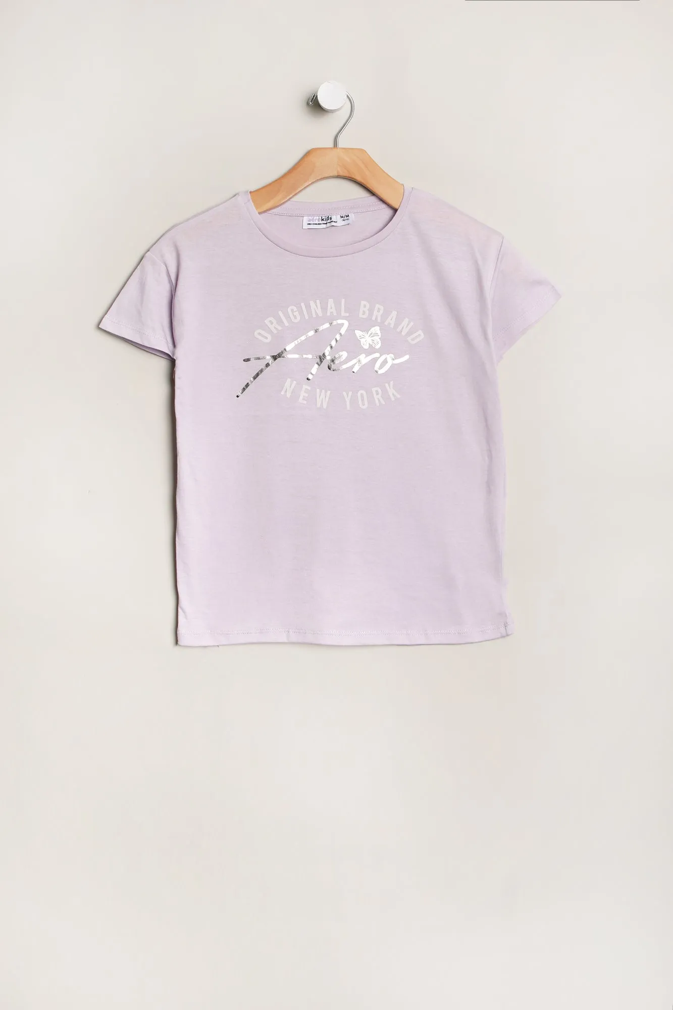 AERO Girls' New York Original Brand Graphic Tee