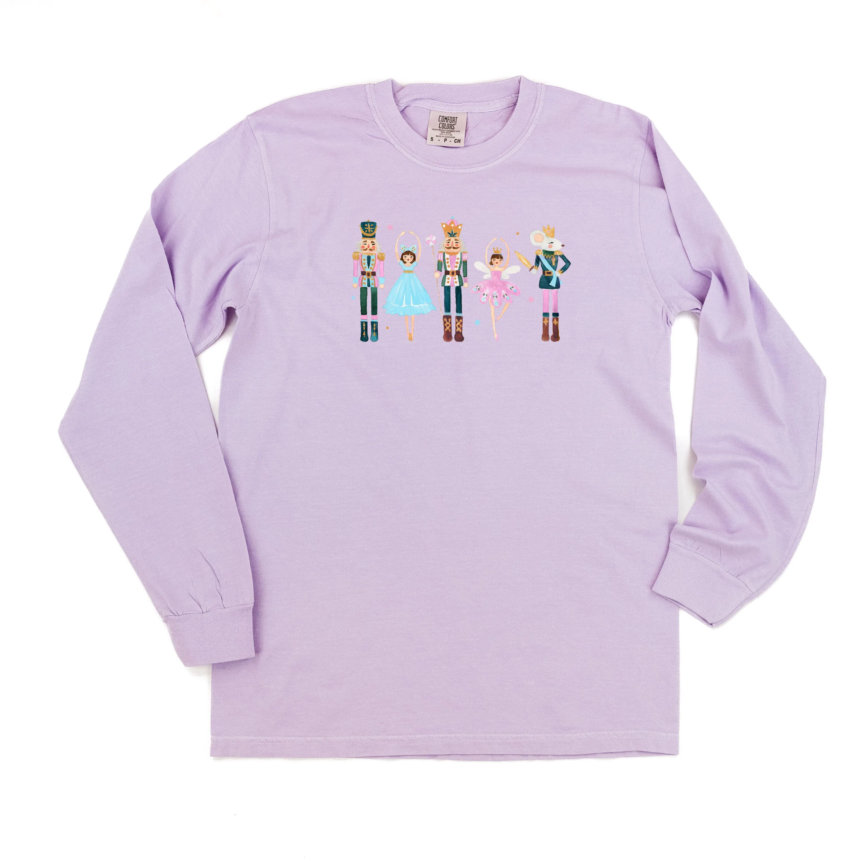 Ballerina - Whimsical Nutcracker - LONG SLEEVE Comfort Colors Tee