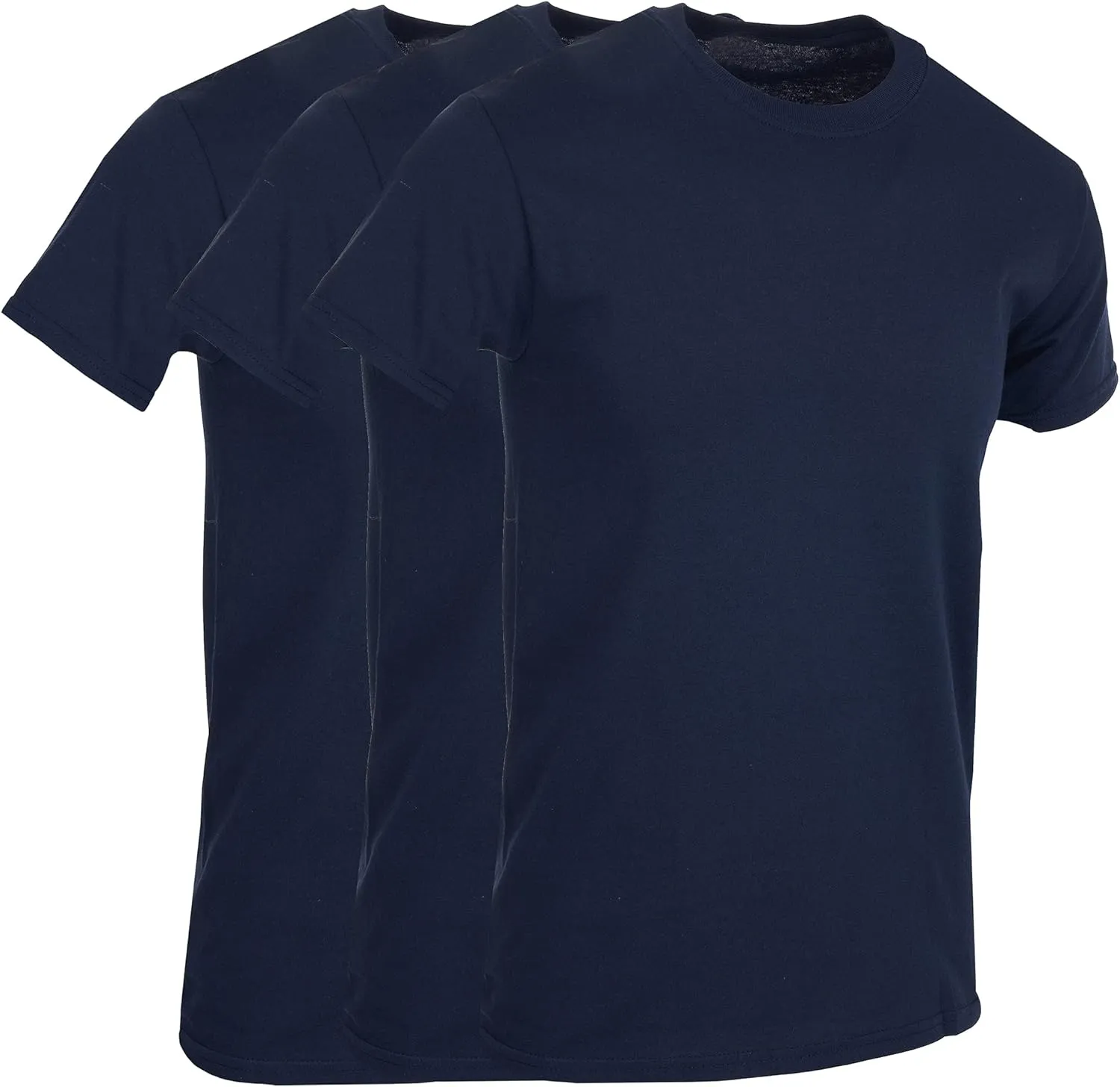 BILLIONHATS T-Shirts - Size 7X - Plus Size Men's Solid Colors Cotton T-Shirts Short Sleeve Lightweight Big Tall Tees, Bulk