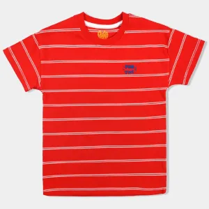 Boys Cotton Jersey T-Shirt Fun Time- Red