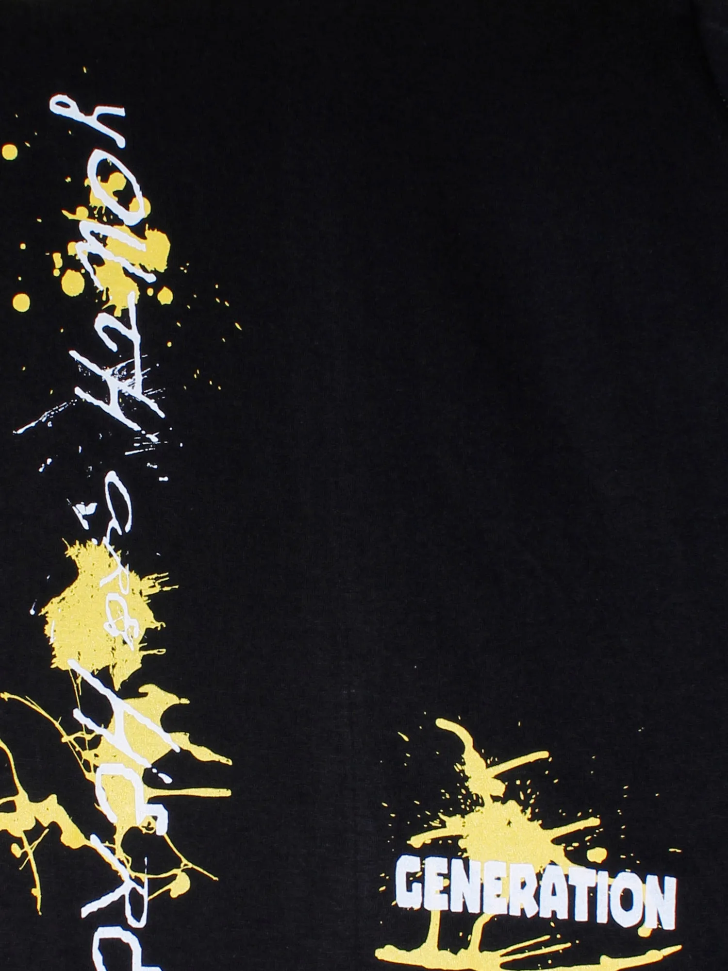 Boys Cotton T-shirt with Shoulder Panel
