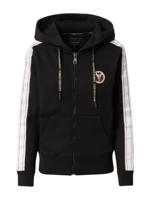 Carlo Colucci zip-up sweatshirt, black