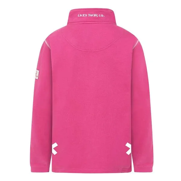 CLASSIC 1/4 ZIP LJ3C-PINK CERISE