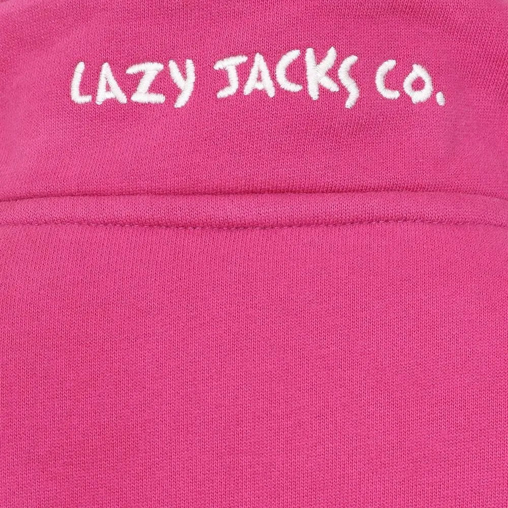 CLASSIC 1/4 ZIP LJ3C-PINK CERISE