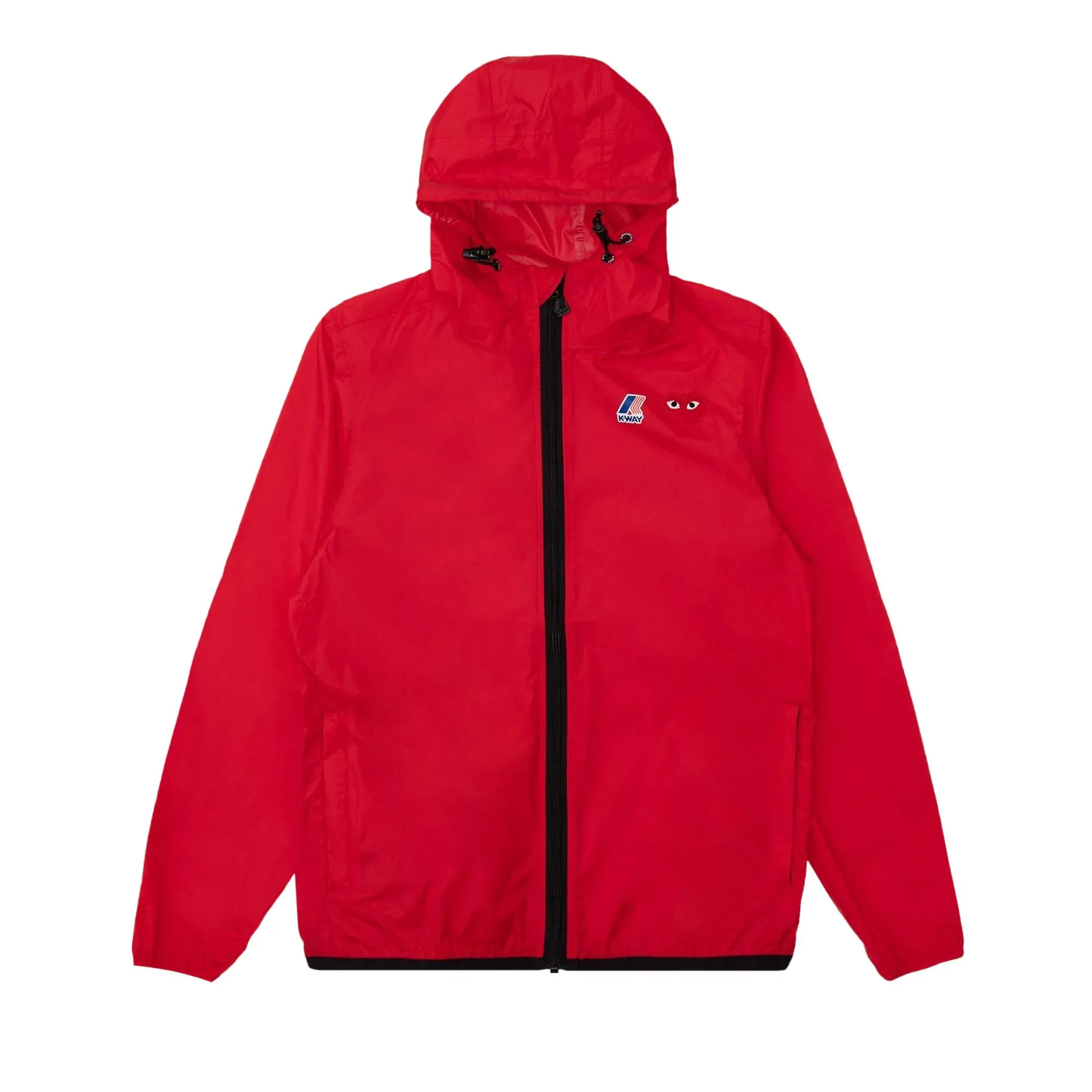 Comme des Garçons PLAY x K-Way zip-up sweatshirt, red