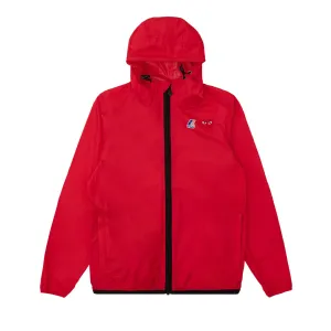 Comme des Garçons PLAY x K-Way zip-up sweatshirt, red