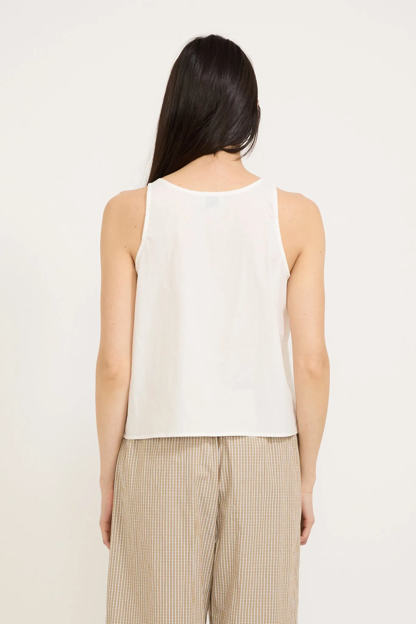 Cotton Bind Top White