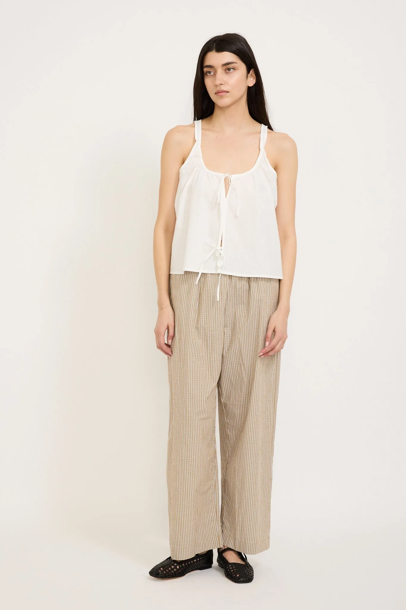 Cotton Bind Top White