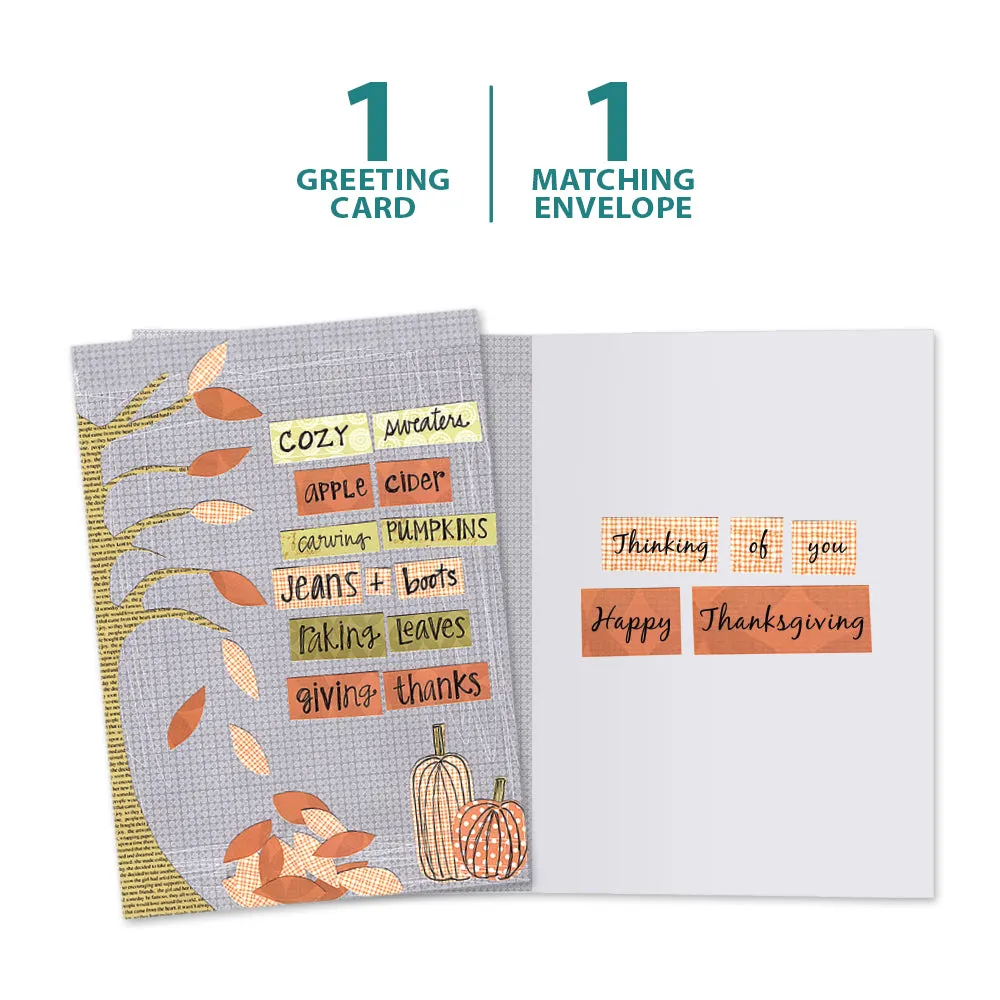 Cozy Fall Thanksgiving Card