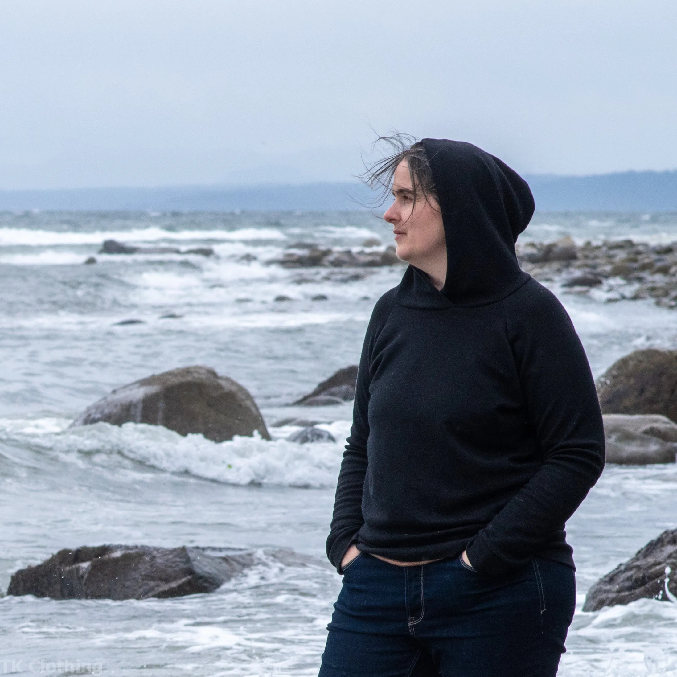 Custom Coastal Merino Wool Hoodies - Grown-Ups