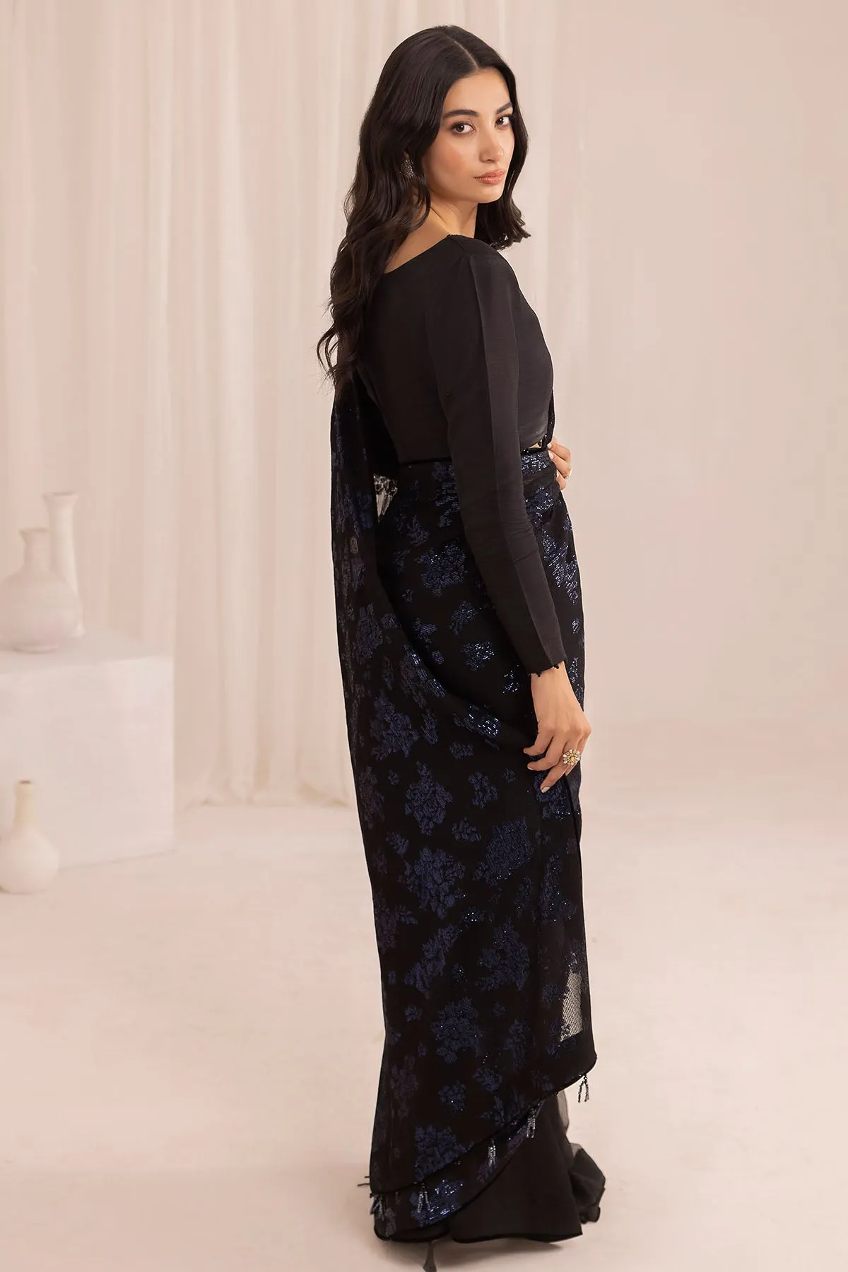 EMBROIDERED CHIFFON UC-3019
