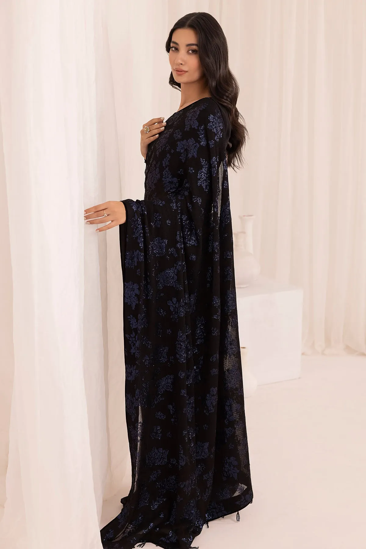 EMBROIDERED CHIFFON UC-3019