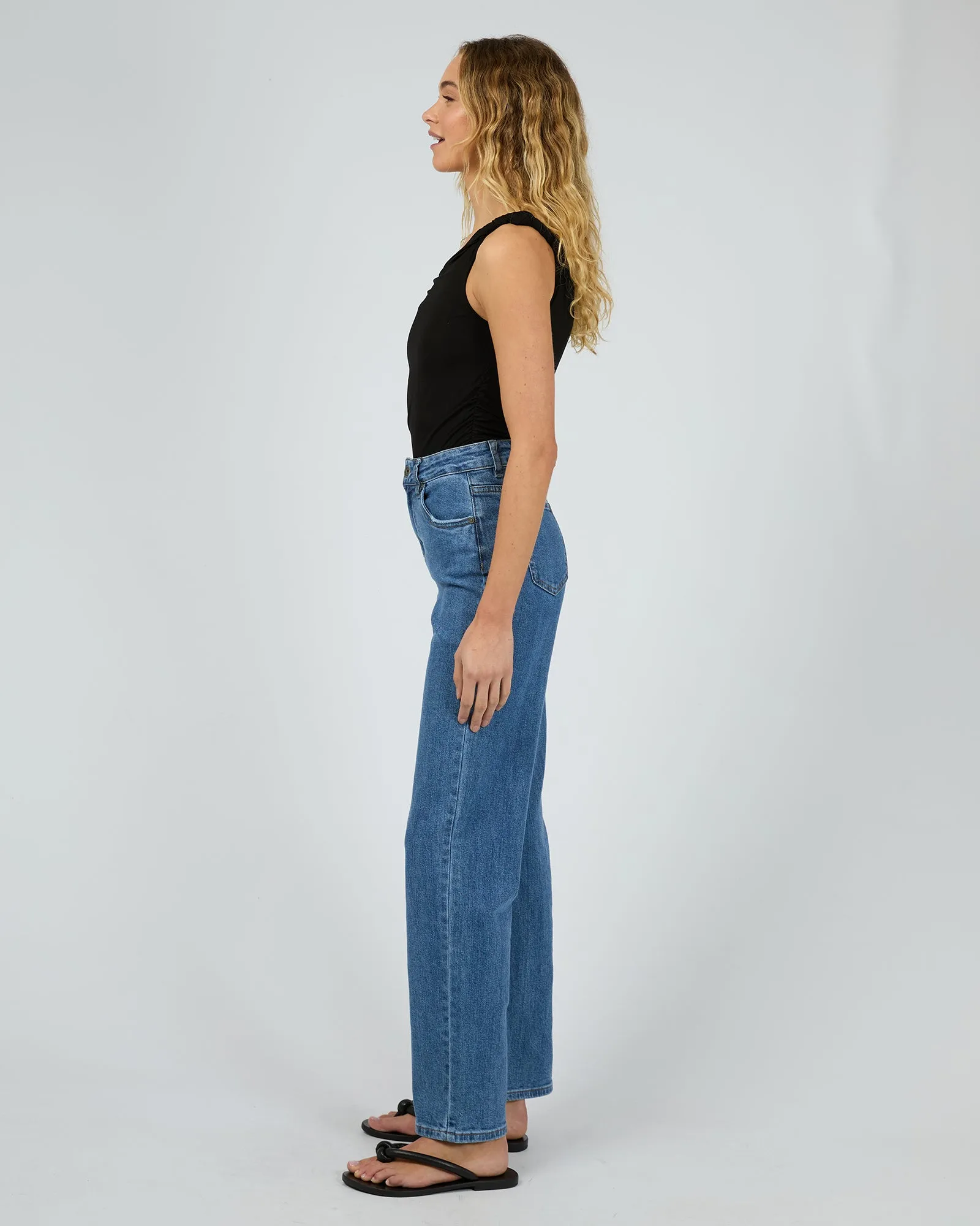 Evie Twist Tank Black