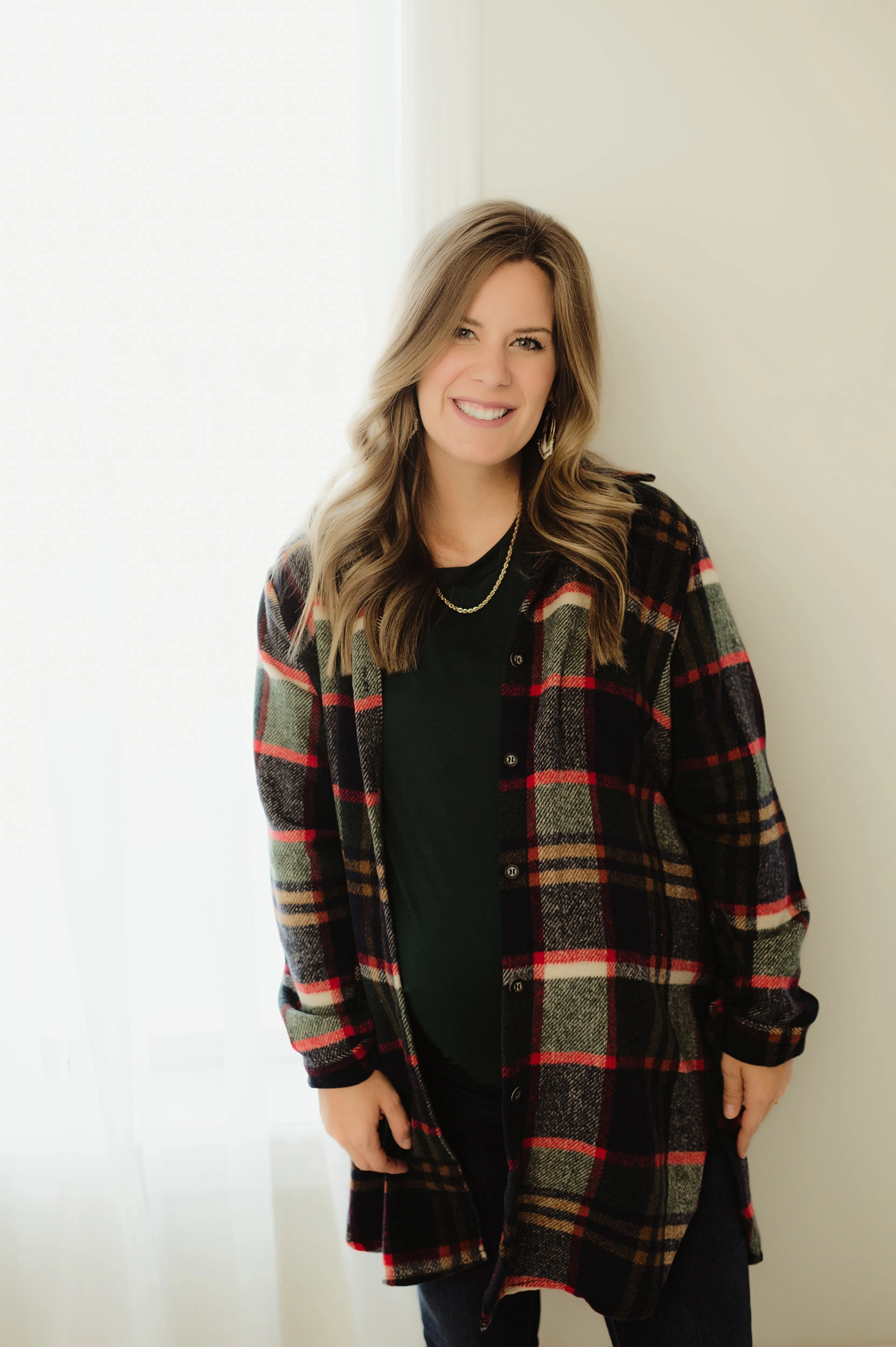 Flannel Shirt Dress