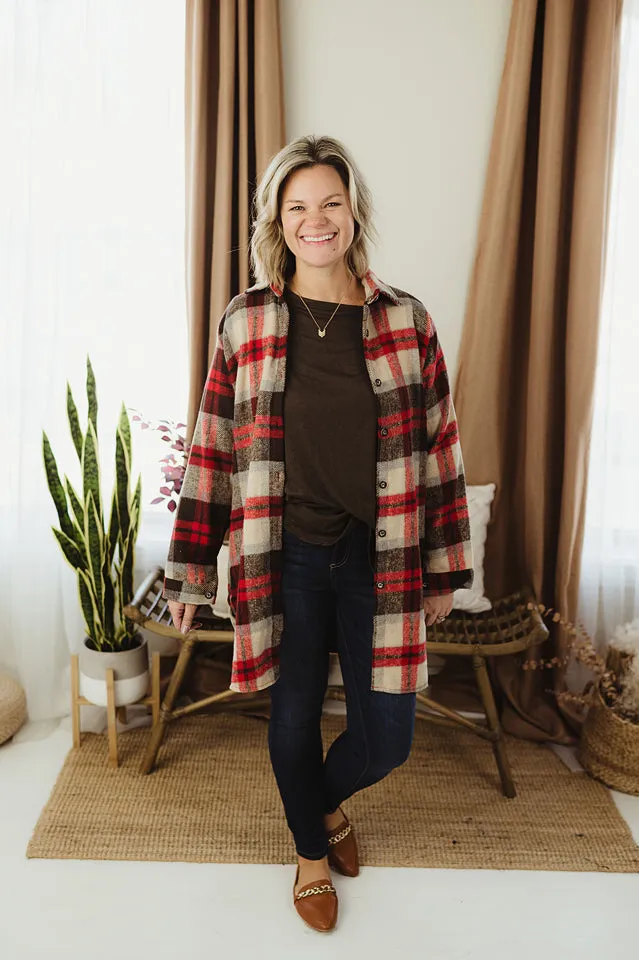 Flannel Shirt Dress