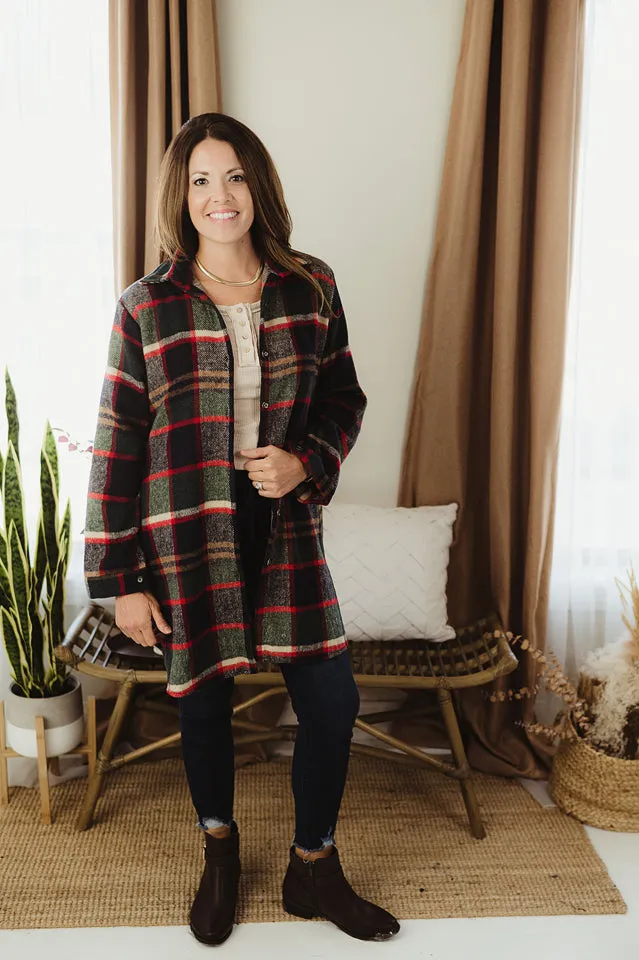Flannel Shirt Dress