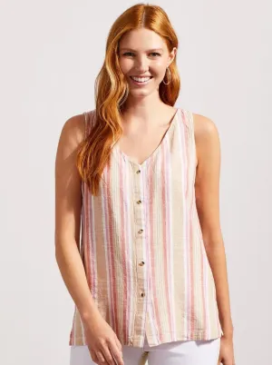Flowy Button Down Cami [Lollipop-7719O]