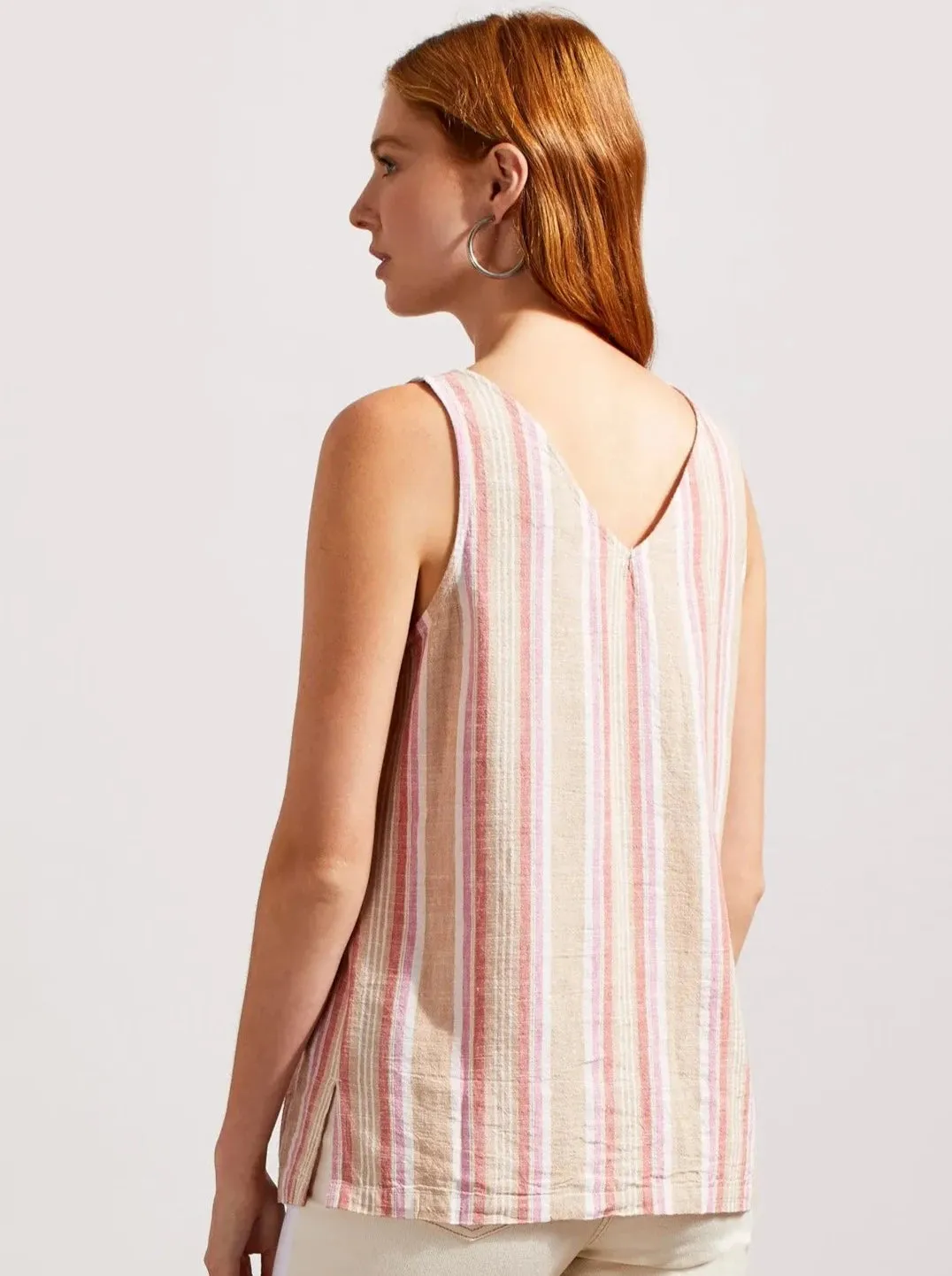 Flowy Button Down Cami [Lollipop-7719O]