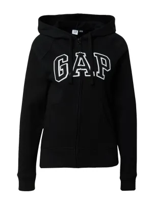 GAP zip-up sweatshirt, black