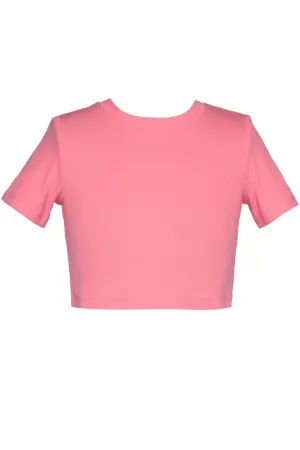 GBY Coral Ribbed Crop Top