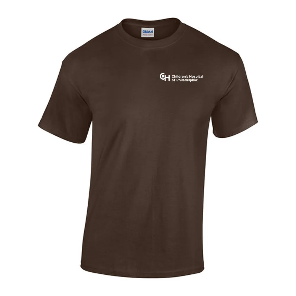 Gildan Adult Heavy Cotton 5.3 oz Neutral Color T-Shirt With White CHOP Logo