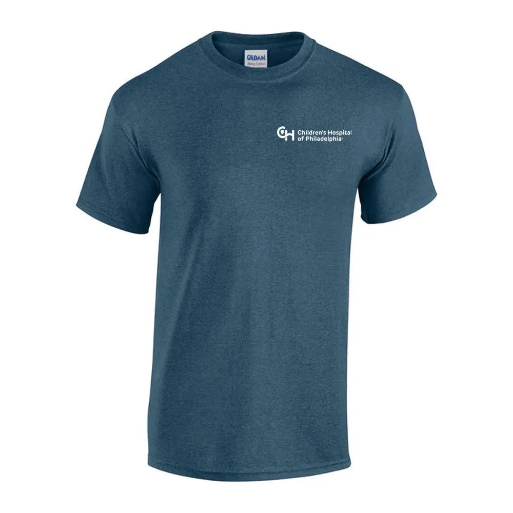 Gildan Adult Heavy Cotton 5.3 oz Neutral Color T-Shirt With White CHOP Logo