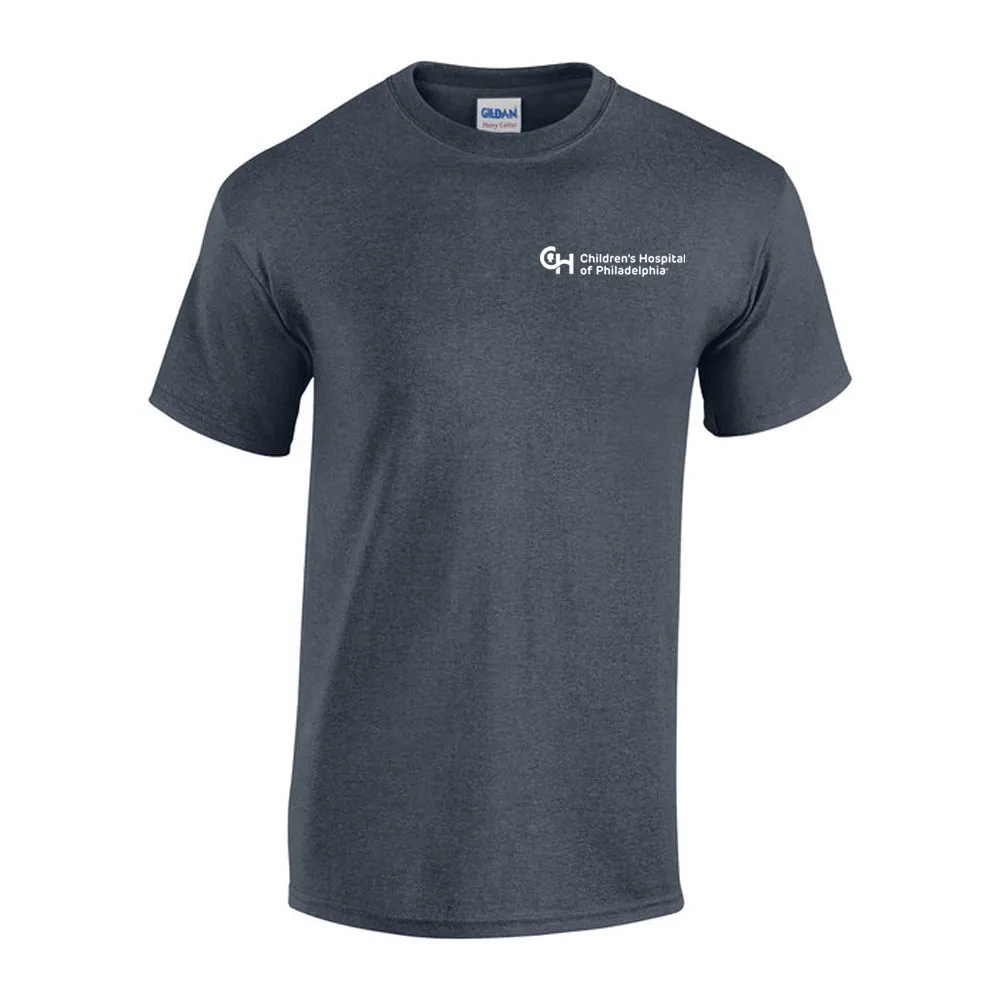 Gildan Adult Heavy Cotton 5.3 oz Neutral Color T-Shirt With White CHOP Logo