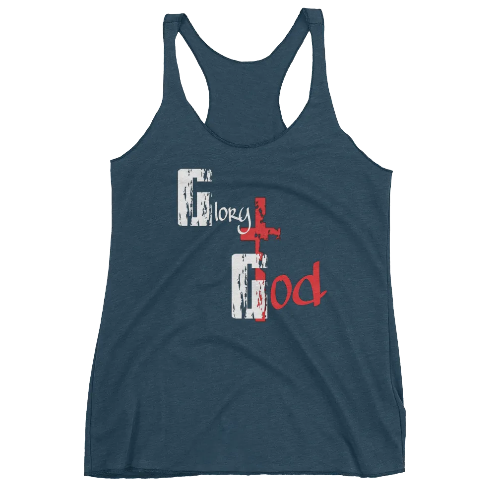 Glory to God Ladies' Racerback Tanks