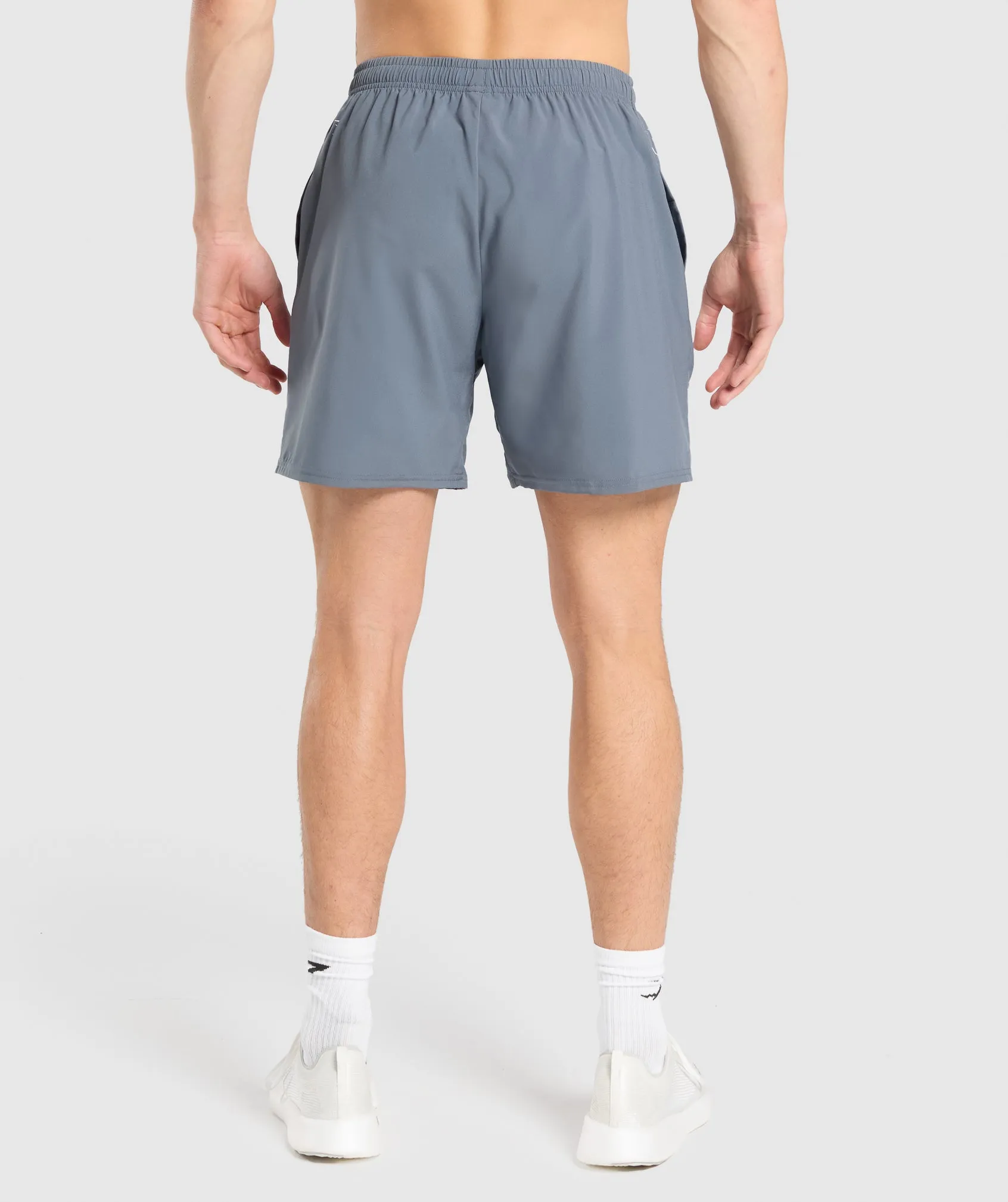 Gymshark Fitness Graphic Shorts - Iron Blue