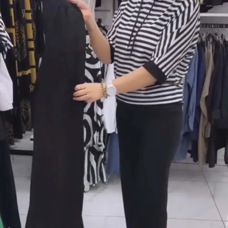 HOT SALE 2025Women's Striped Top & Solid Pants Set