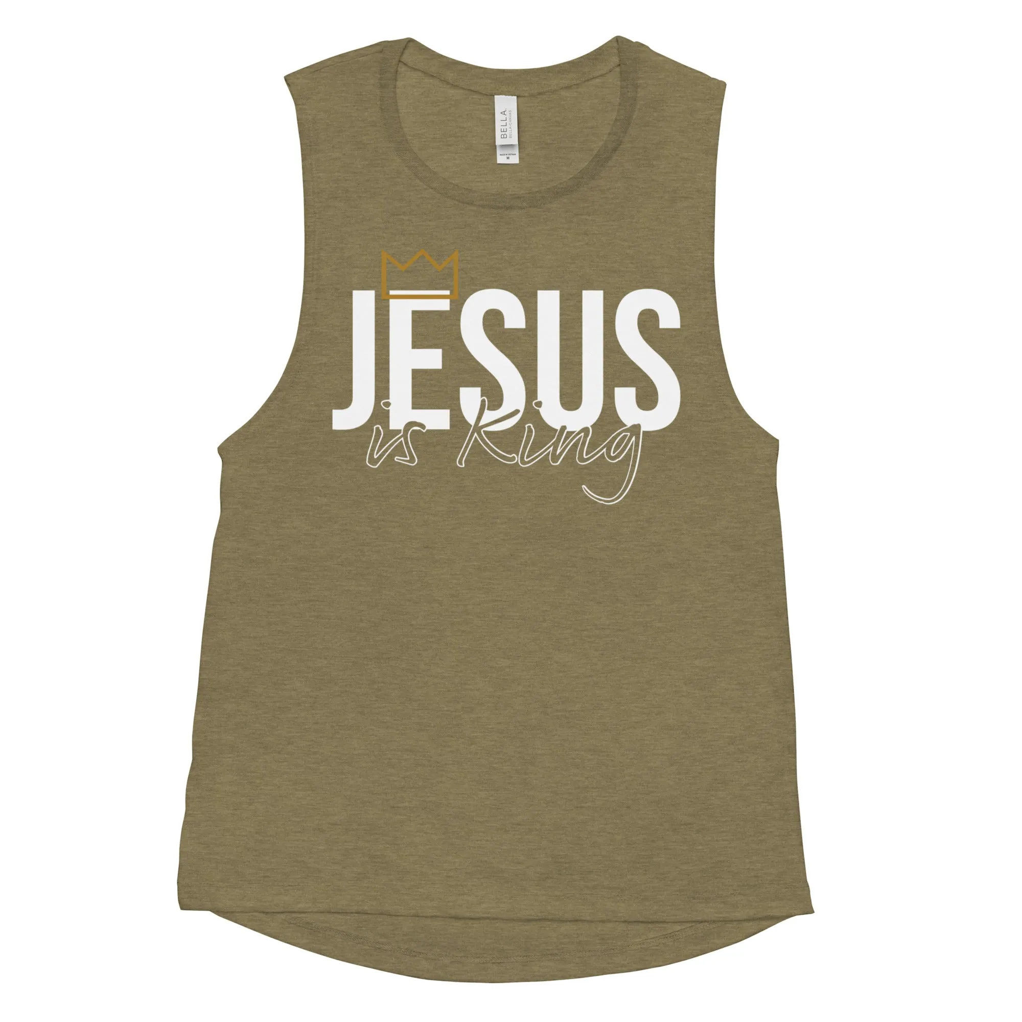 Jesus is King Women's Muscle Tank