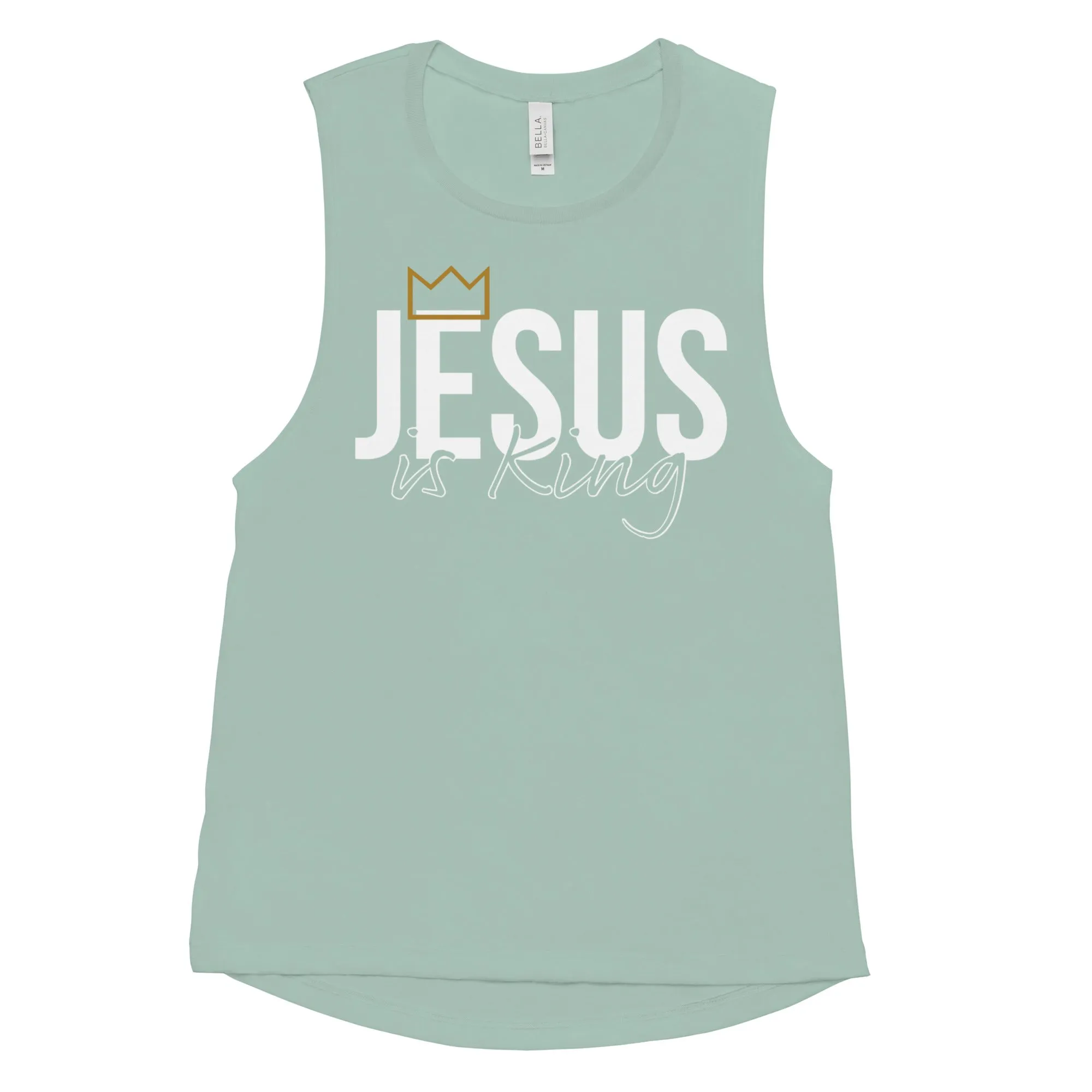 Jesus is King Women's Muscle Tank