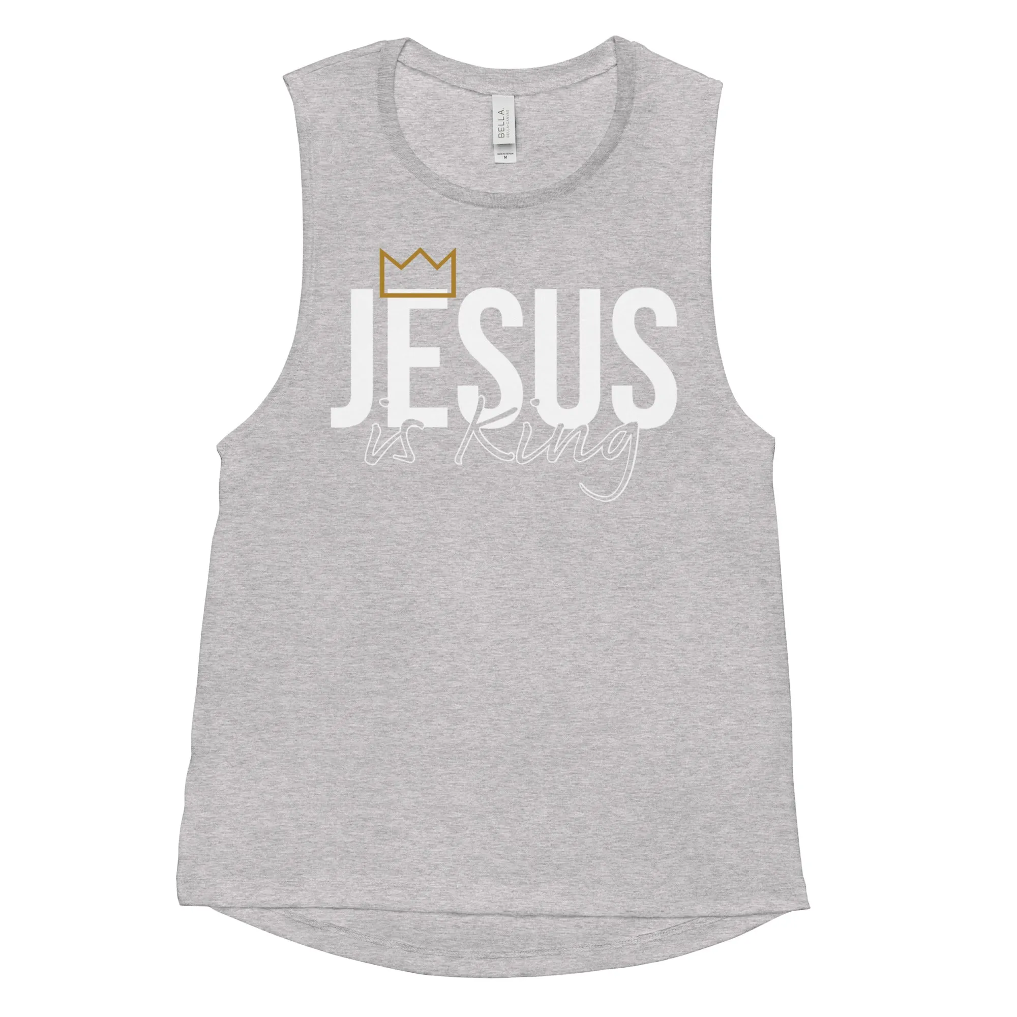 Jesus is King Women's Muscle Tank