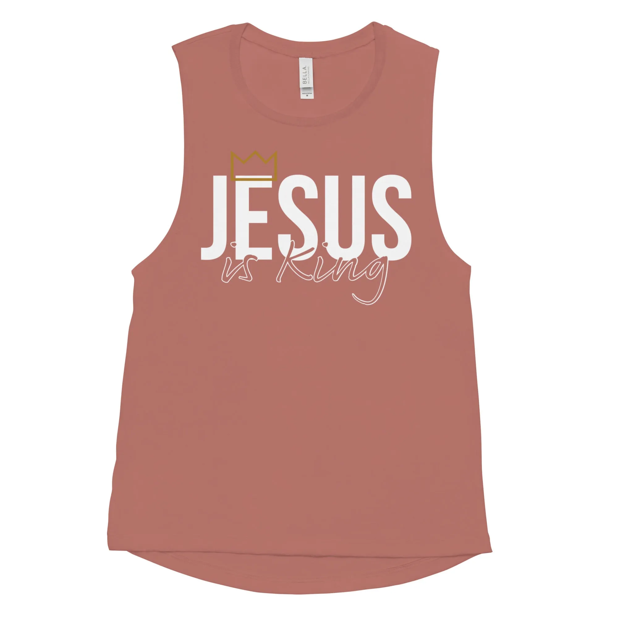 Jesus is King Women's Muscle Tank