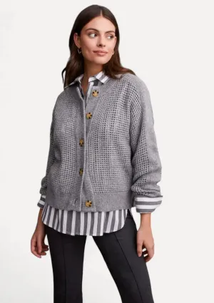 Kassidy Long Sleeve Cardigan - Grey