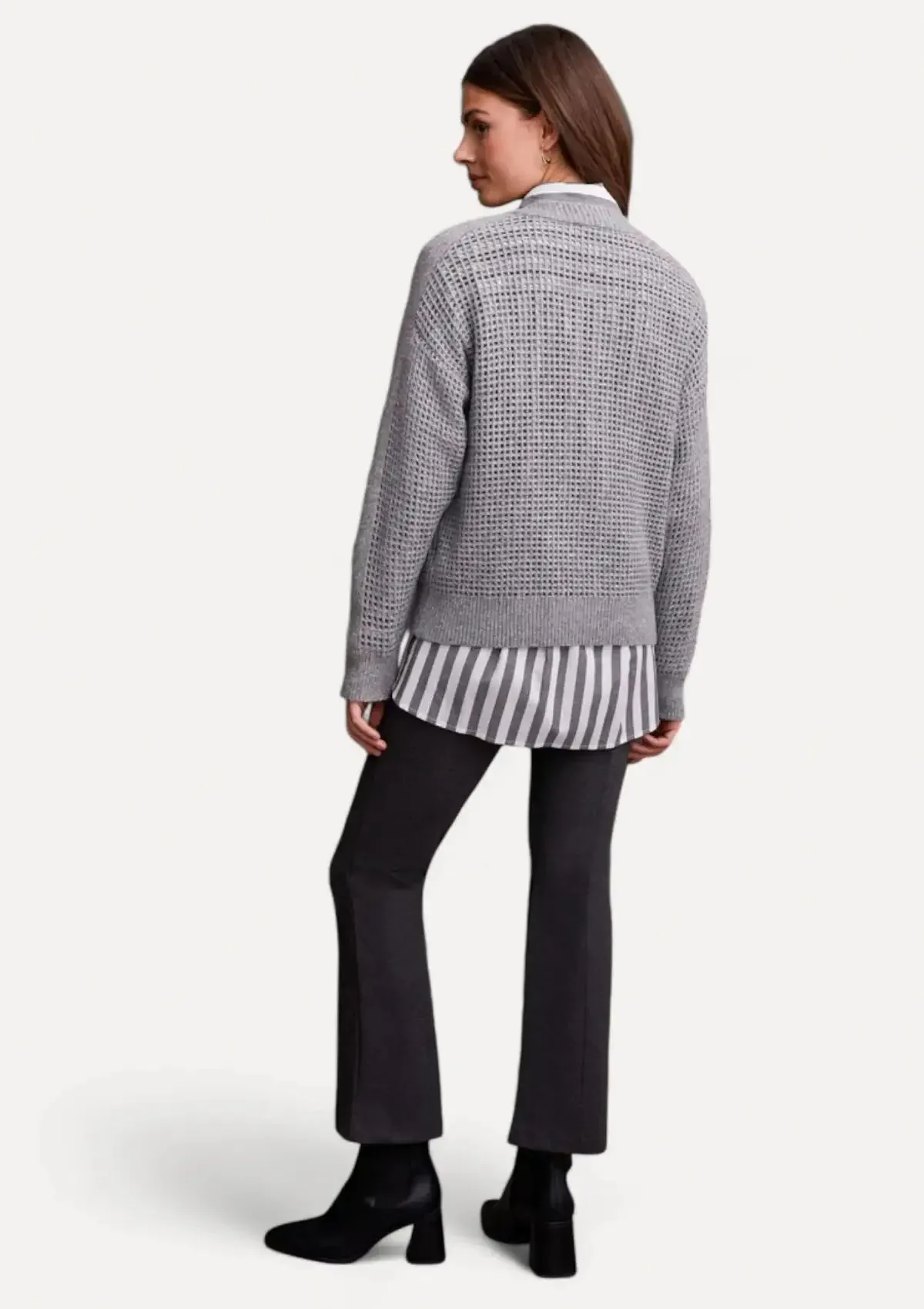 Kassidy Long Sleeve Cardigan - Grey
