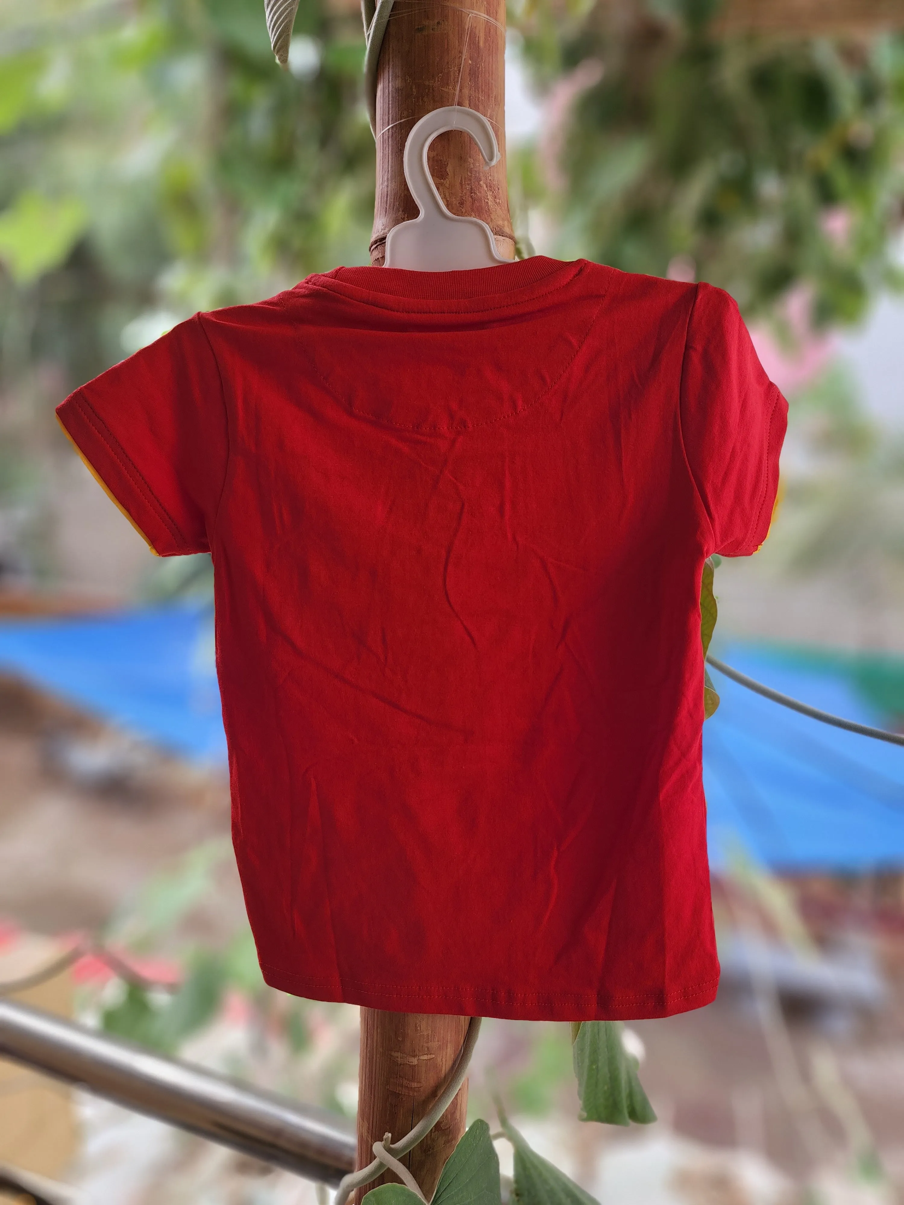 Kids Red Pocket Style T Shirt