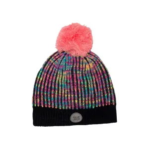 Knit Hat Black Multicolor