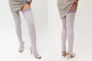 Lilac Dogtooth Socks