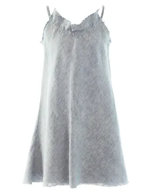 Linen Dress in Aegean