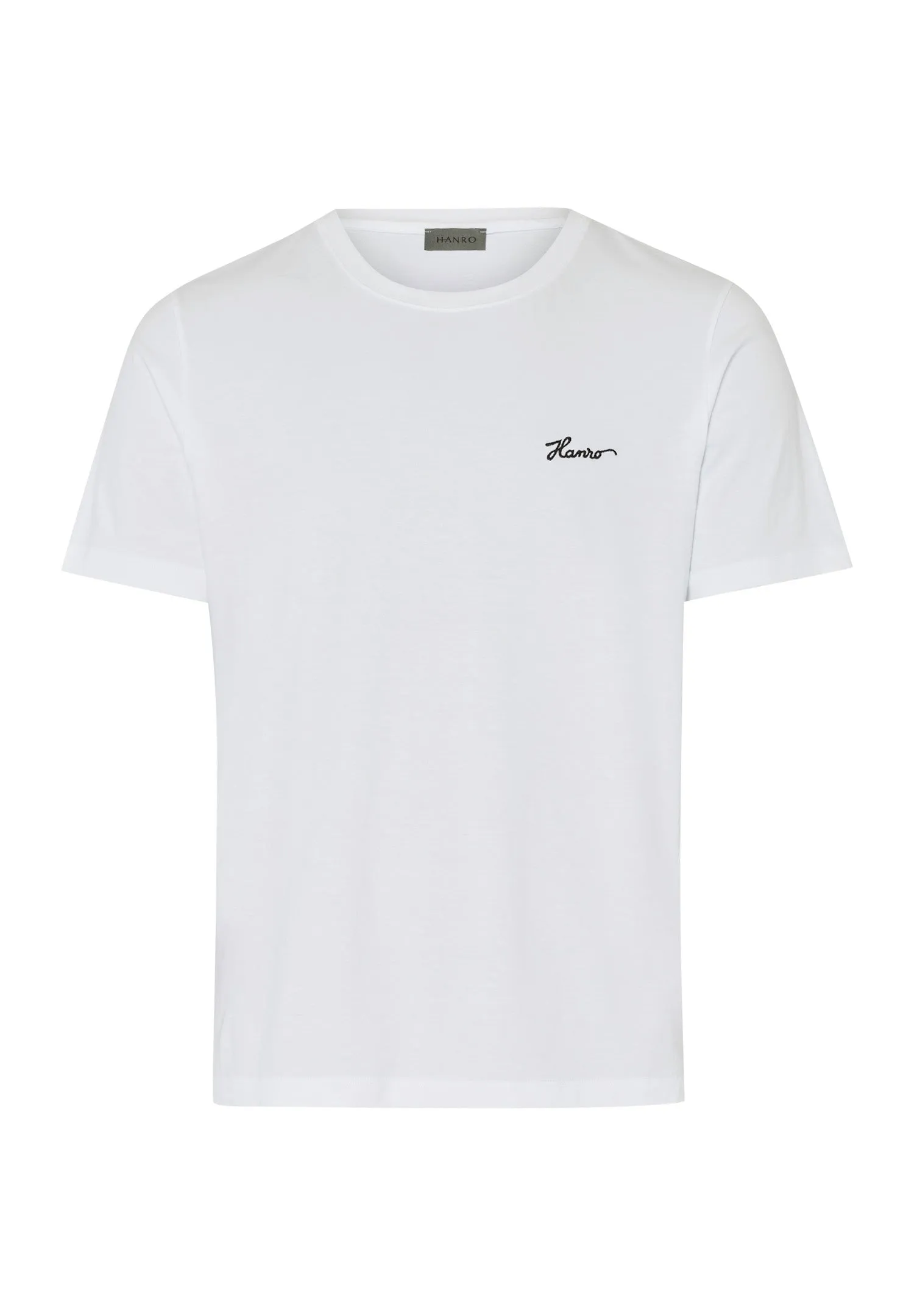 Living Shirts Jersey Cotton Crew Neck Logo T-Shirt | White 75853-101