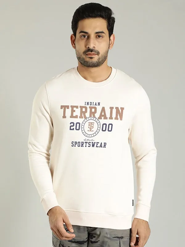 Men Graphic Full Sleeve Crew Neck Sweatshirt