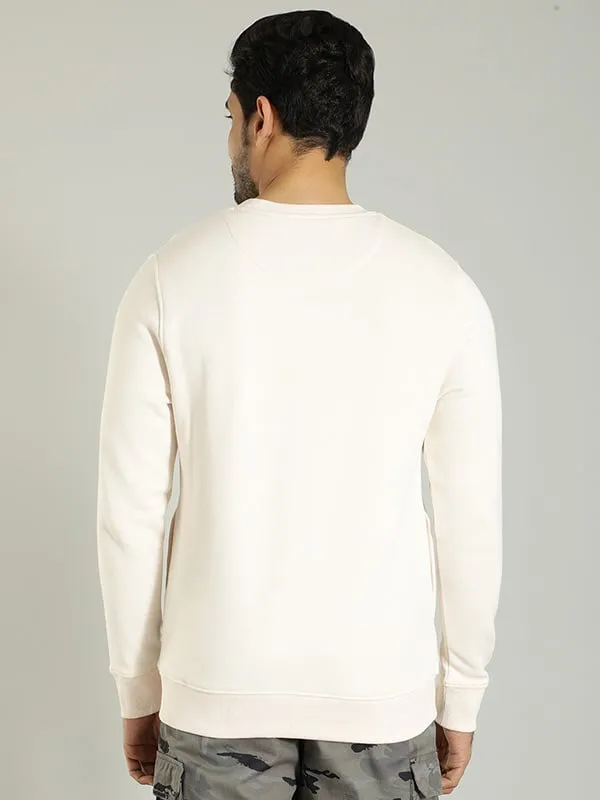 Men Graphic Full Sleeve Crew Neck Sweatshirt