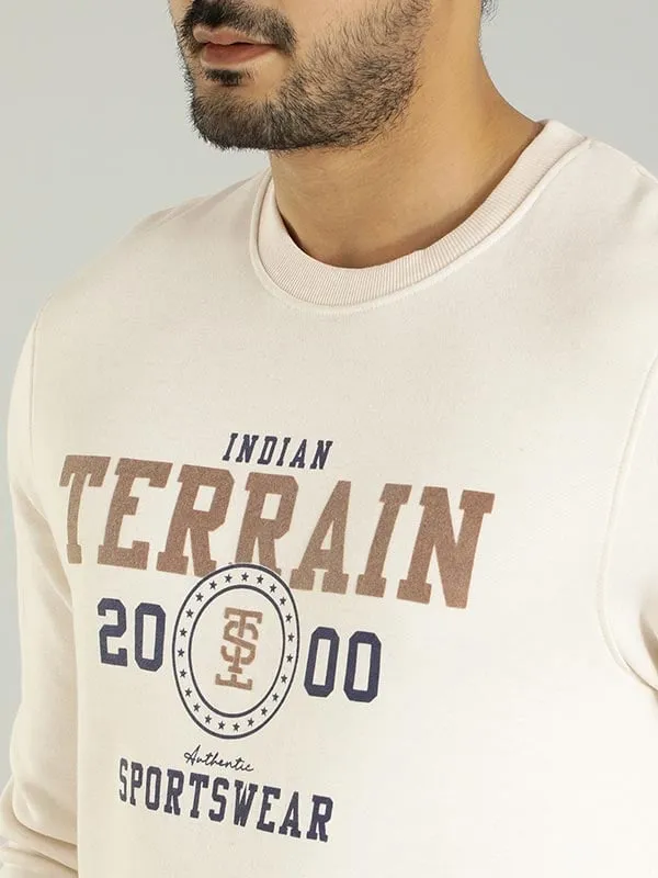 Men Graphic Full Sleeve Crew Neck Sweatshirt