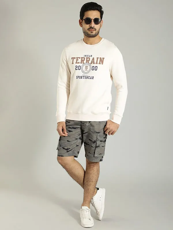 Men Graphic Full Sleeve Crew Neck Sweatshirt