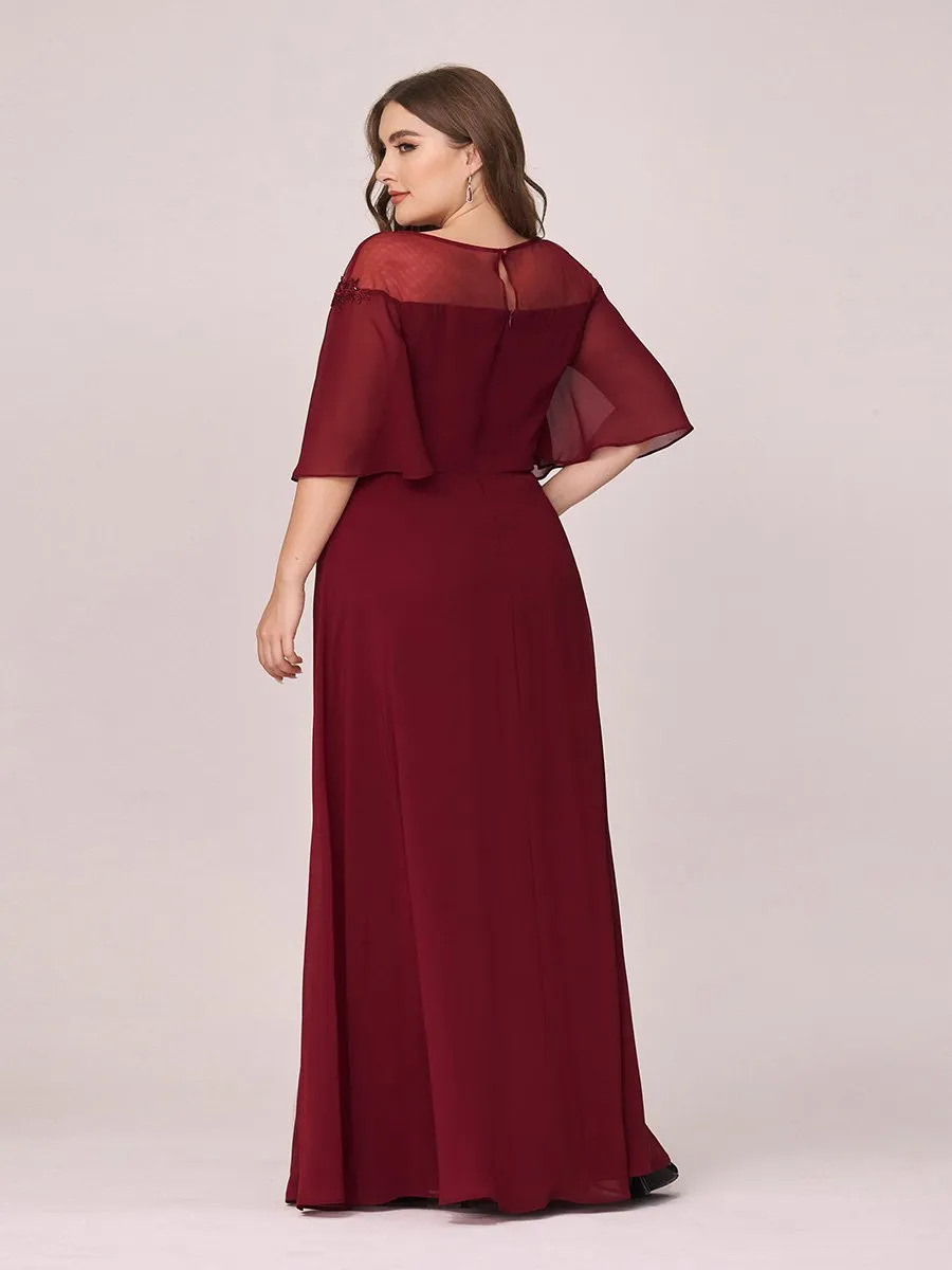 Mother of Bride  Flutter Sleeve Gown  Size 24 Style 73004