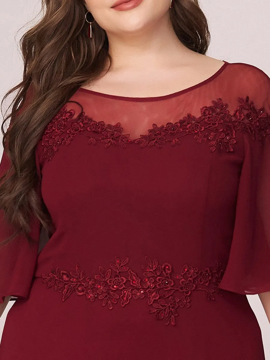 Mother of Bride  Flutter Sleeve Gown  Size 24 Style 73004