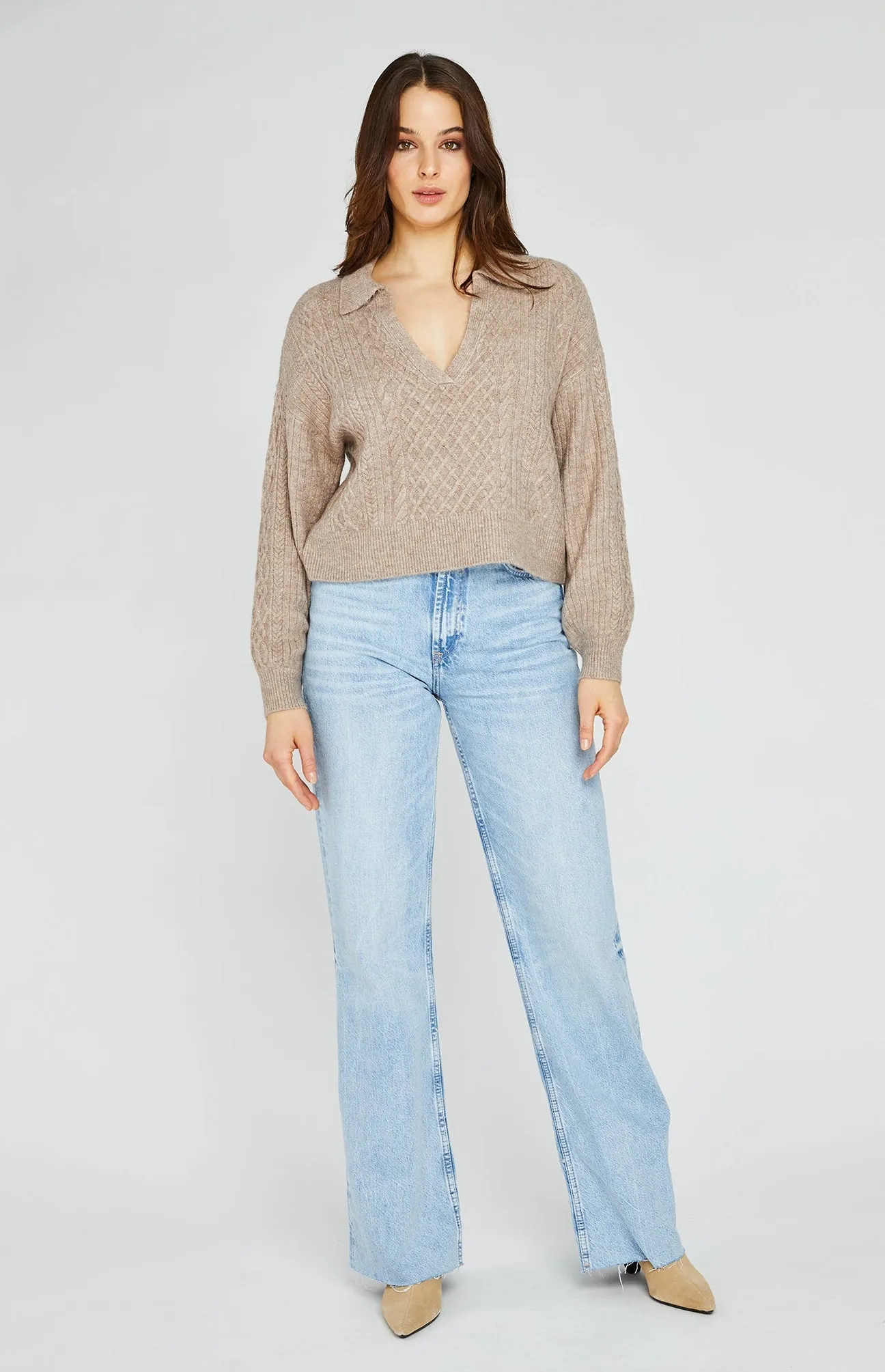 Napa Sweater - Heather Taupe