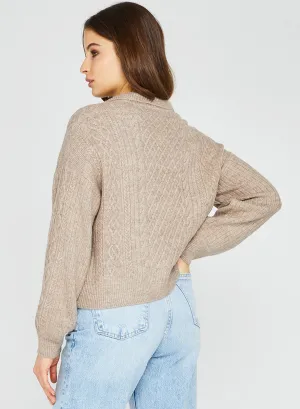 Napa Sweater - Heather Taupe